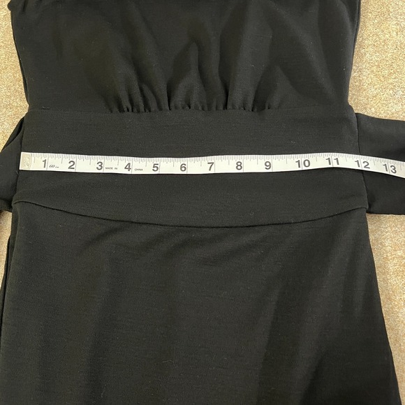 Diane Von Furstenberg Midi Dress Womens 2 Black Elegant Tie Waist Sleeveless - Picture 13 of 16